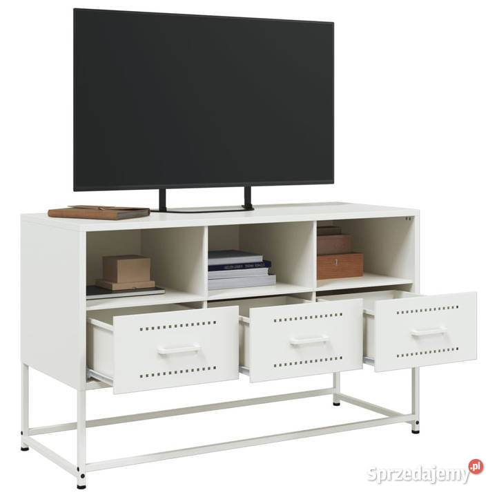 Szafka pod telewizor biała 1005x39x605 stalowa Warszawa