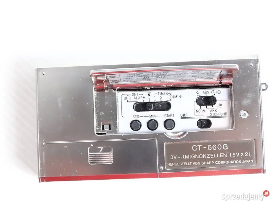 Unikat Vintage Sharp CT660G Talking Clock Biłgoraj