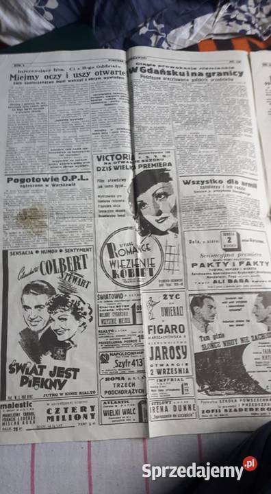 Gazeta Wieczór Warszawski 31081939 Pozostałe Słupsk sprzedam