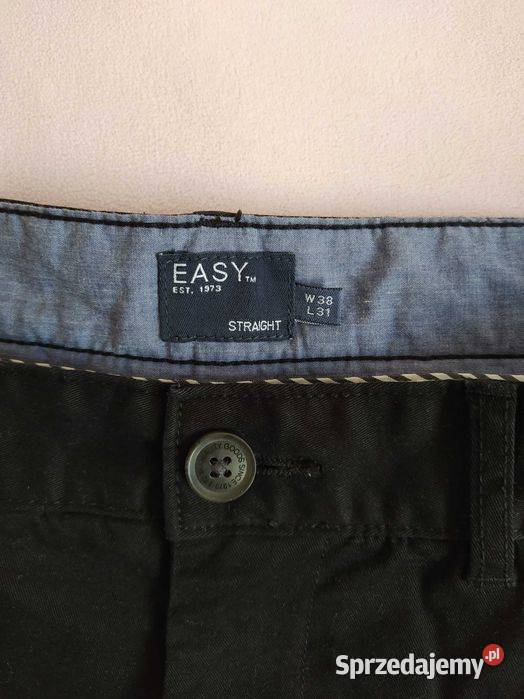 Spodnie bawełniane Easy straight W38 L31 czarne sprzedam
