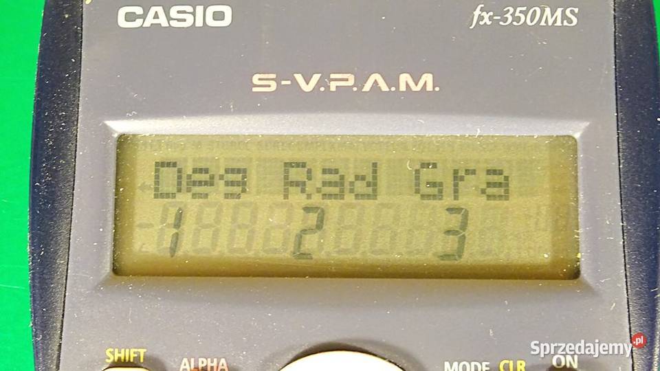 Kalkulator CASIO FX350MS digit Big display Power Pozostałe