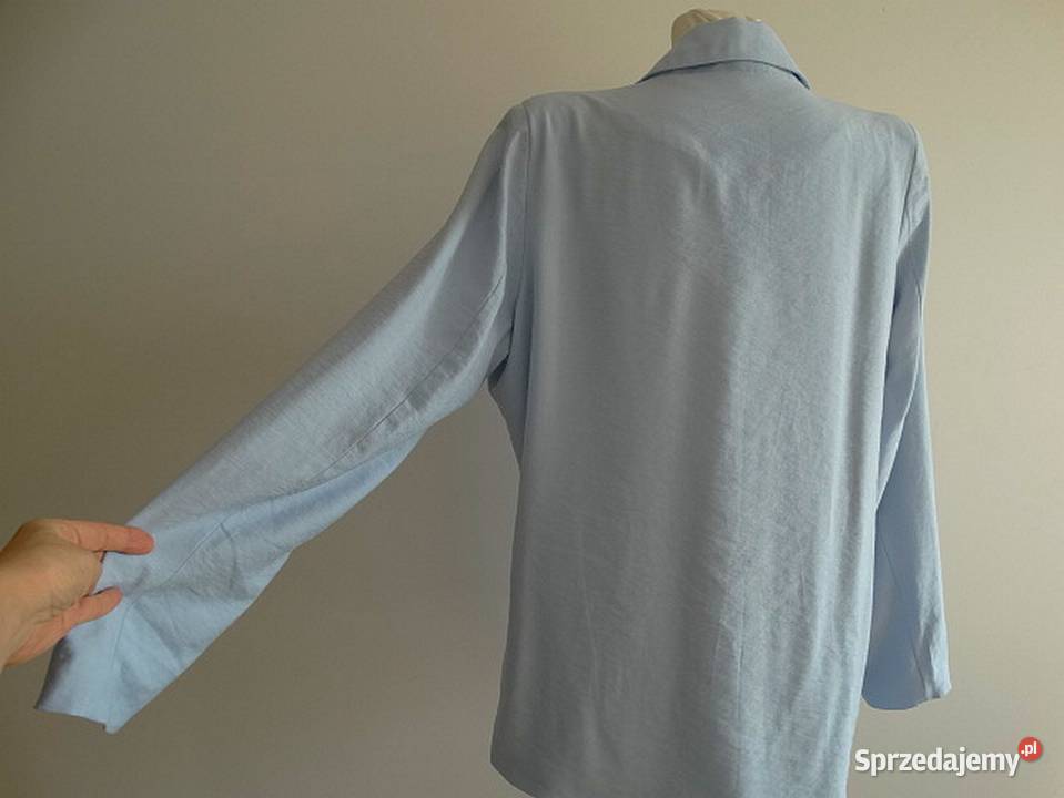 Marynarka Długa Modny Fason Oversize Błękitna podlaskie Łomża