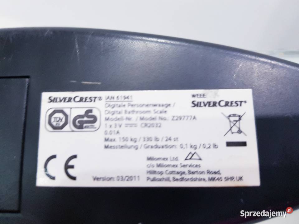 Waga łazienkowa SilverCrest