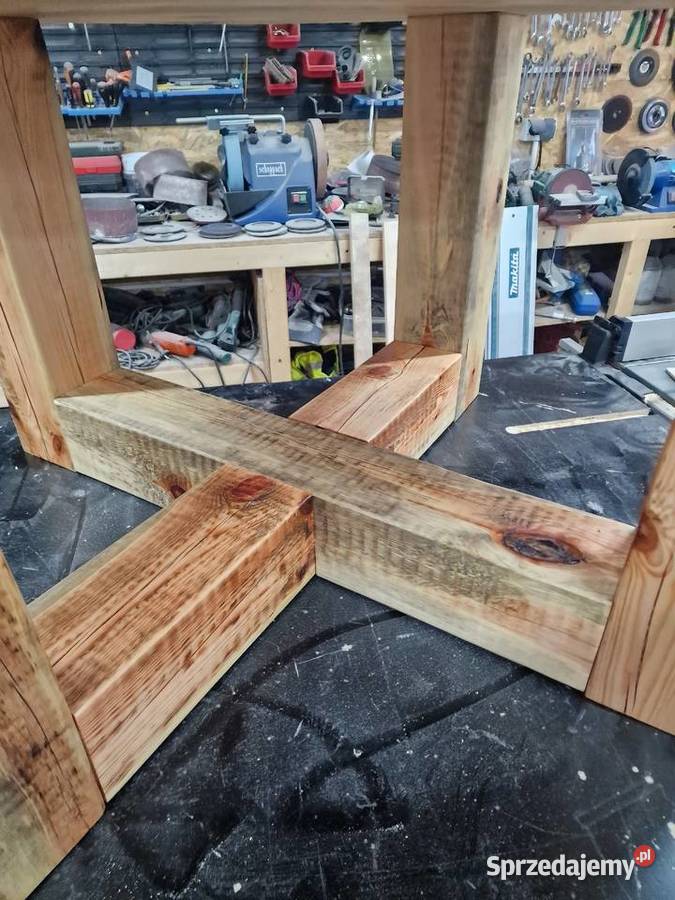 ława stolik kawowy drewno