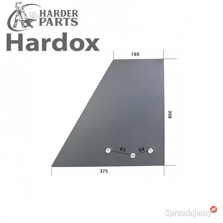 Nakładka płozy HARDOX 27521801P XP81 do pługa Suwałki sprzedam