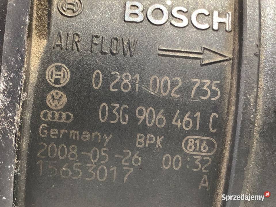 PRZEPŁYWOMIERZ AUDI A4 B8 03G906461C 20 143 0715 Przepływomierze
