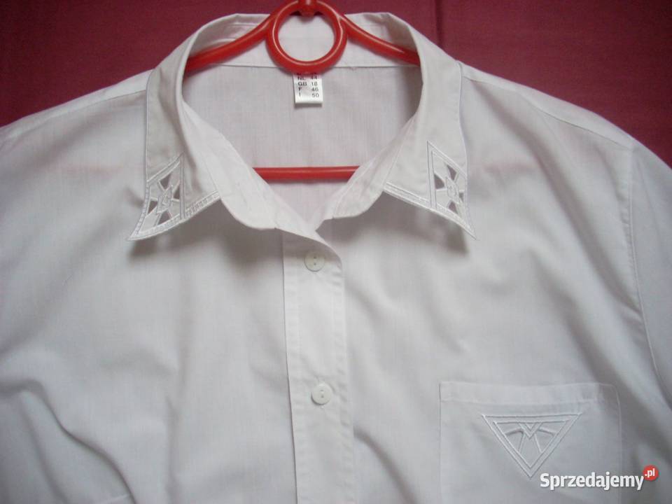 Elegancka Biała koszuka Haft 44 46 Nowy Sącz