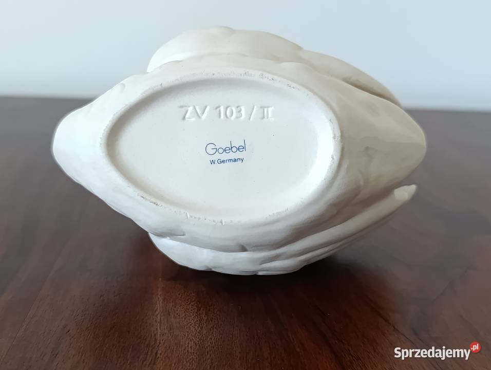 GOEBEL Porcelanowa Figurka Łabędź Biskwit Gdańsk