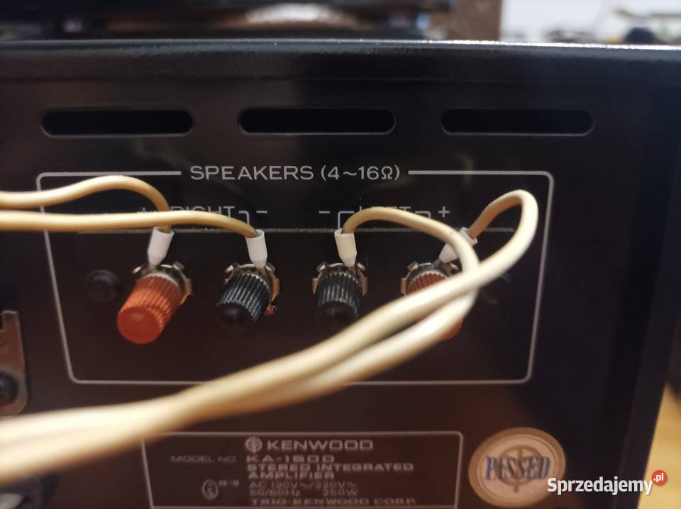 Wzmacniacz Kenwood KA1500 srebrny szczotkowane
