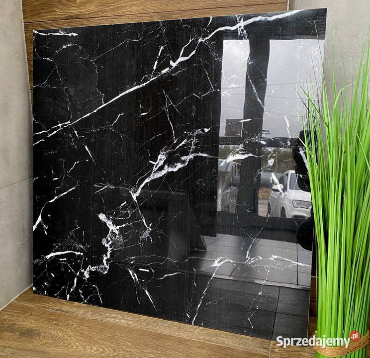 Czarny twardy gres polerowany MARMUR 80x80