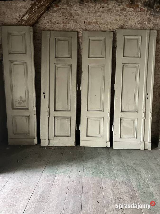 Drzwi zewnętrzne stare zabytkowe Łomianki