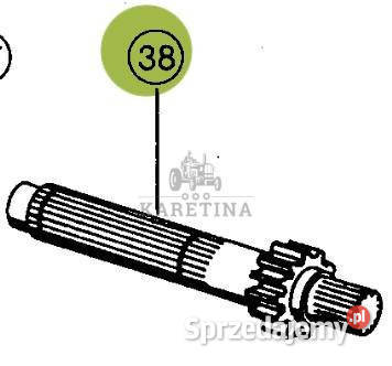 CLAAS Lexion 460 Wałek Napędu Nagarniacza Jastrzębniki
