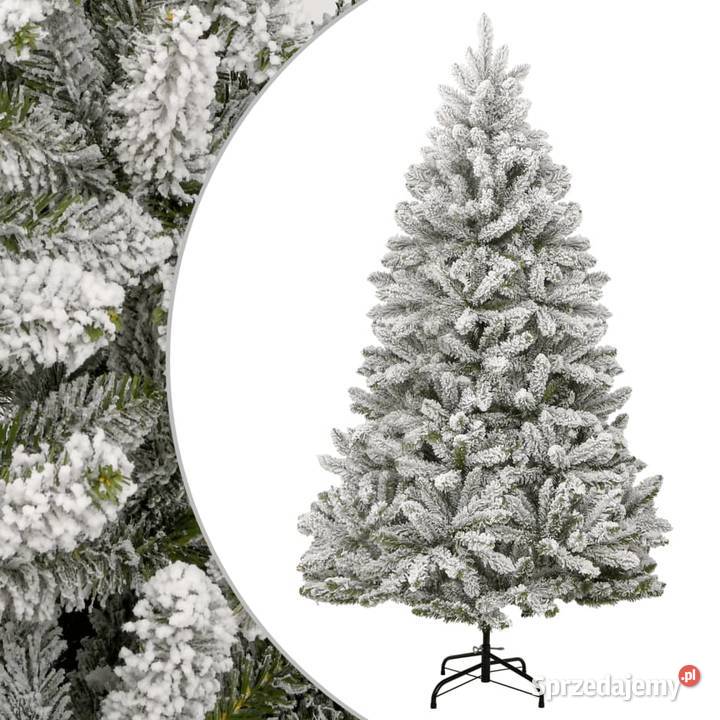 vidaXL Sztuczna choinka zawiasowa ośnieżona 180 Warszawa sprzedam