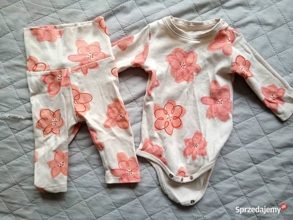 Komplet niemowlęcy spodnie i body 51015 Rozmiar 56 Wrocław