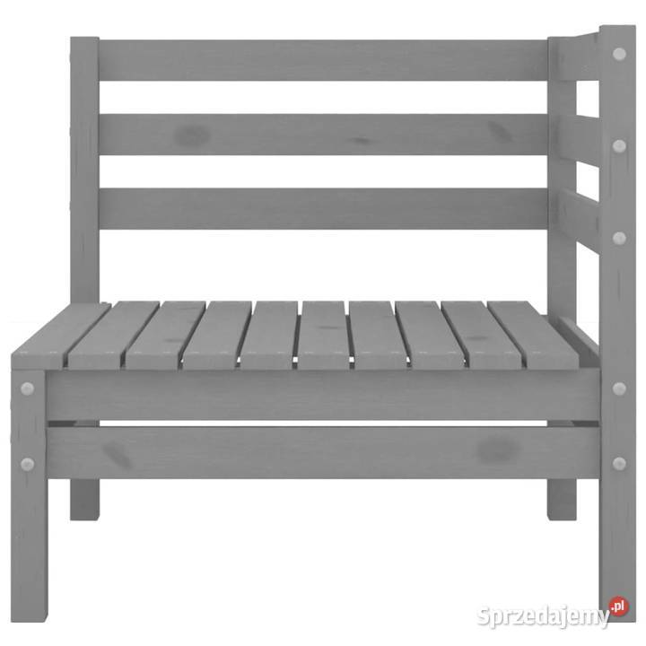 Ogrodowa sofa narożna szara lite drewno sosnowe Warszawa