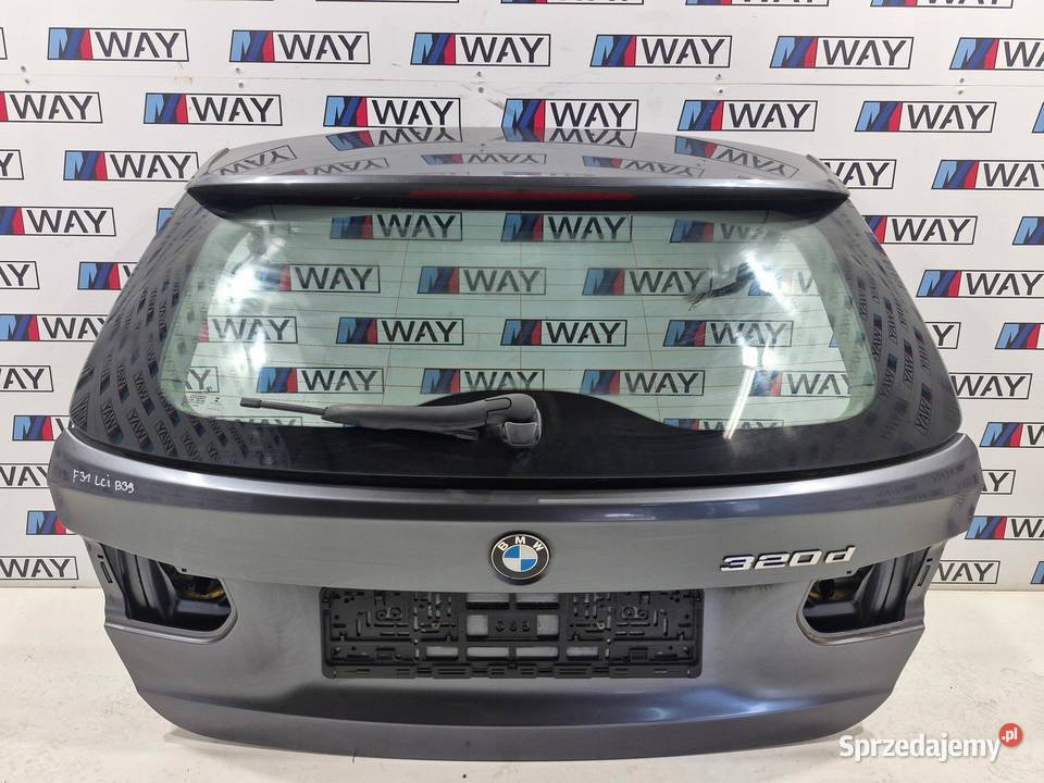 BMW 3 F31 KLAPA BAGAŻNIKA TYŁ TYLNA B39 osobowe