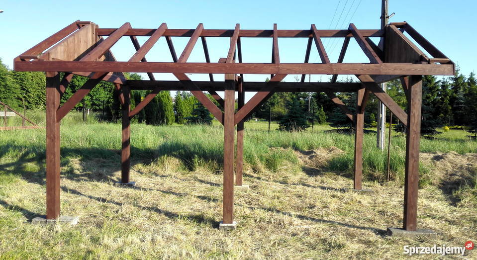 Wiata garażowa altana ogrodowa 520x320 m wielkopolskie Konin