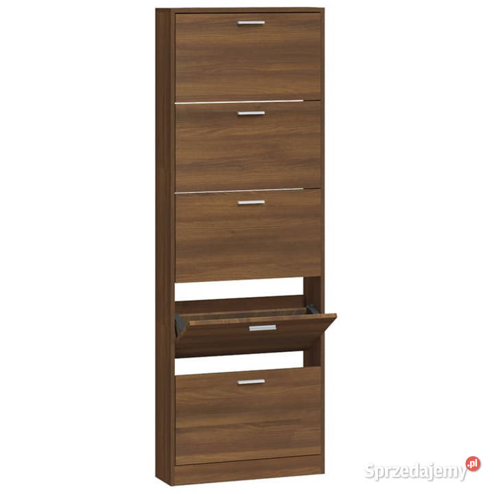 Półka na buty brązowy dąb 59x17x169 WM342517 Warszawa sprzedam