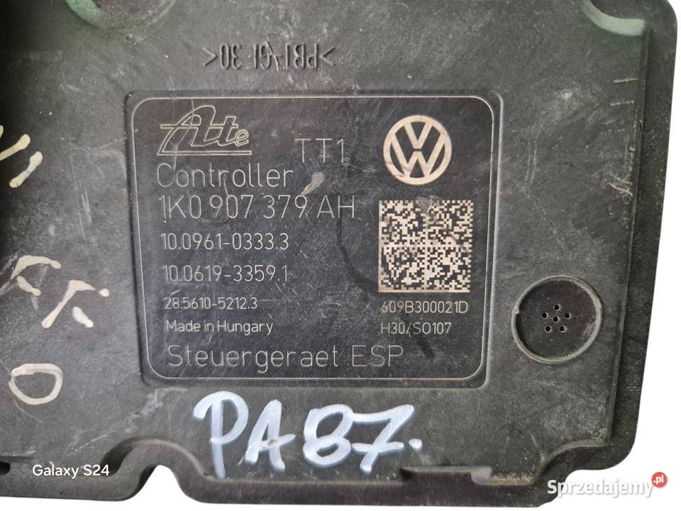 VOLKSWAGEN SCIROCCO POMPA HAMULCOWA ABS Rok produkcji 2012