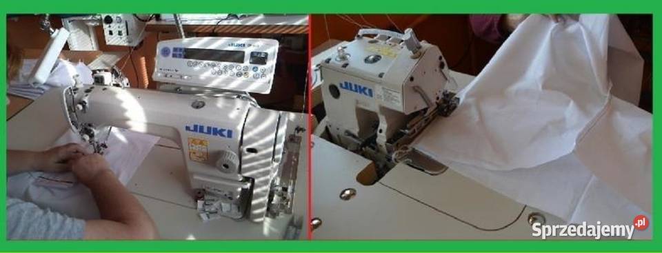 Fartuchy stylonowe zakładane głowę Rates Produkcja Wronin