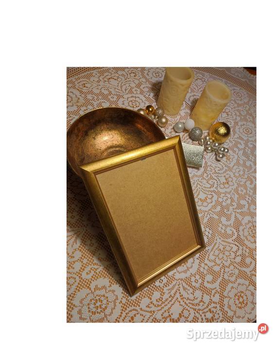 złota antyczna ramka rama na zdjęcia złocona świętokrzyskie