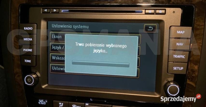 Polskie menu polski lektor mapa Volkswagen VW Łódź sprzedam