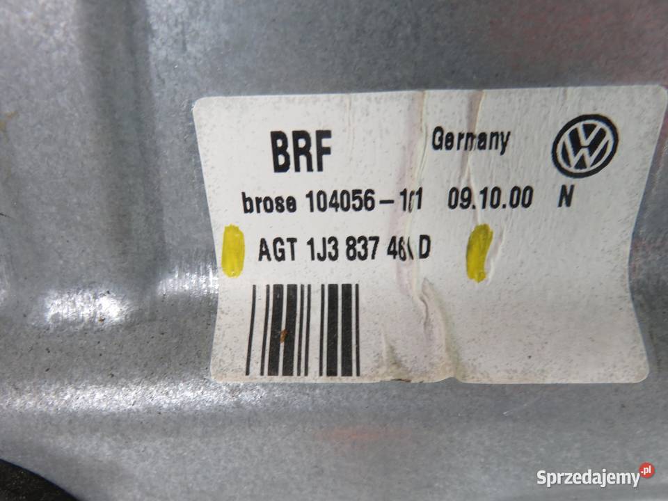 PODNOŚNIK SZYBY LEWY PRZEDNI VW GOLF IV