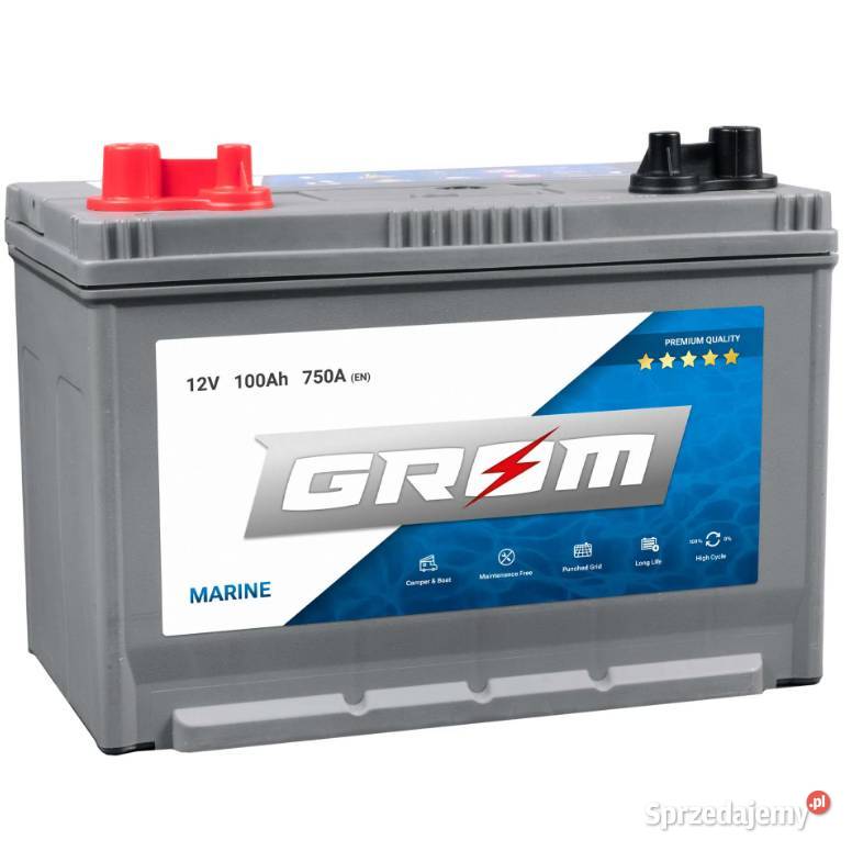 Akumulator GROM MARINE 100Ah 750A M31DC osobowe Starogard Gdański