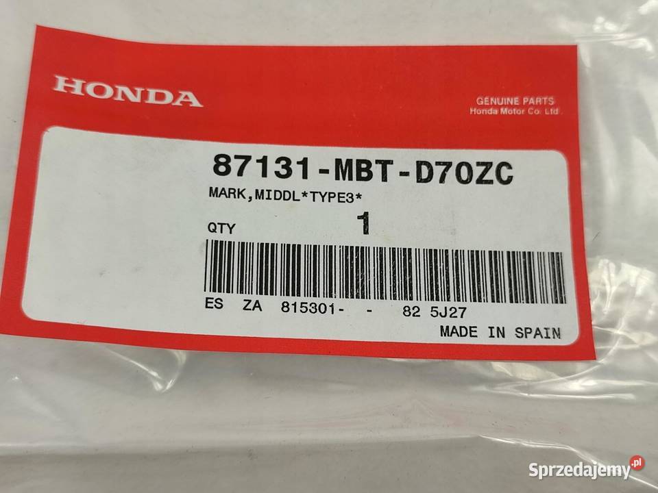NAKLEJKA VARADERO NA BOCZEK HONDA XL1000VA Motoryzacja