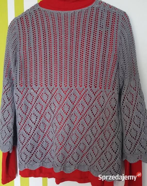 L4446 Krótki kardigan narzutka Rozmiar 44(XXL)