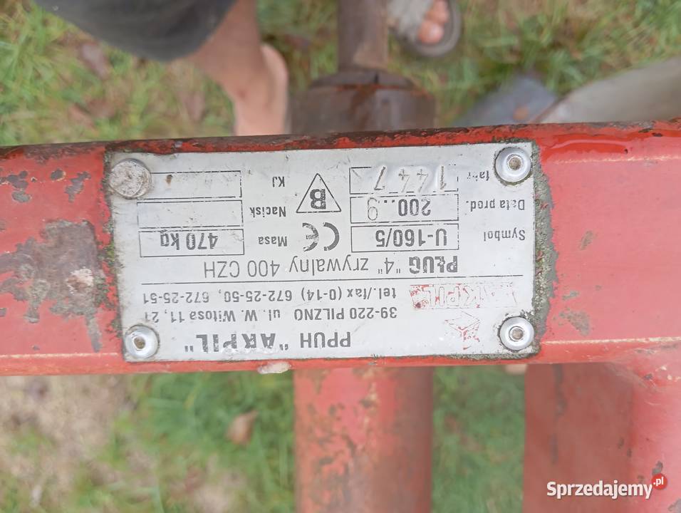 Pług akpil chz 400 Iłża