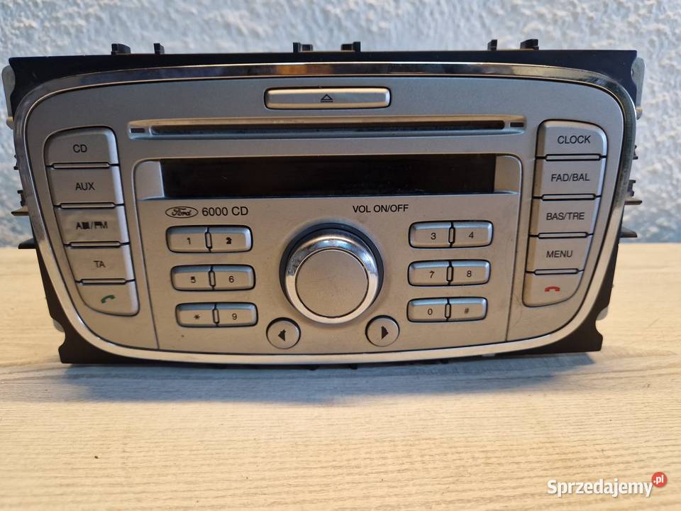 Radio Ford 6000 CD Mondeo MK4 0710 Focus MK2 Części samochodowe Kwilcz
