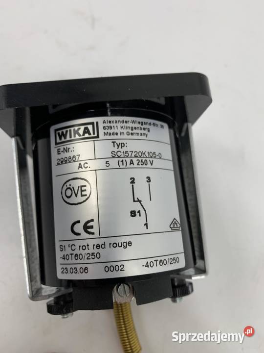 WIKA 299867 Temperature Gauge 0250 C sprzedam