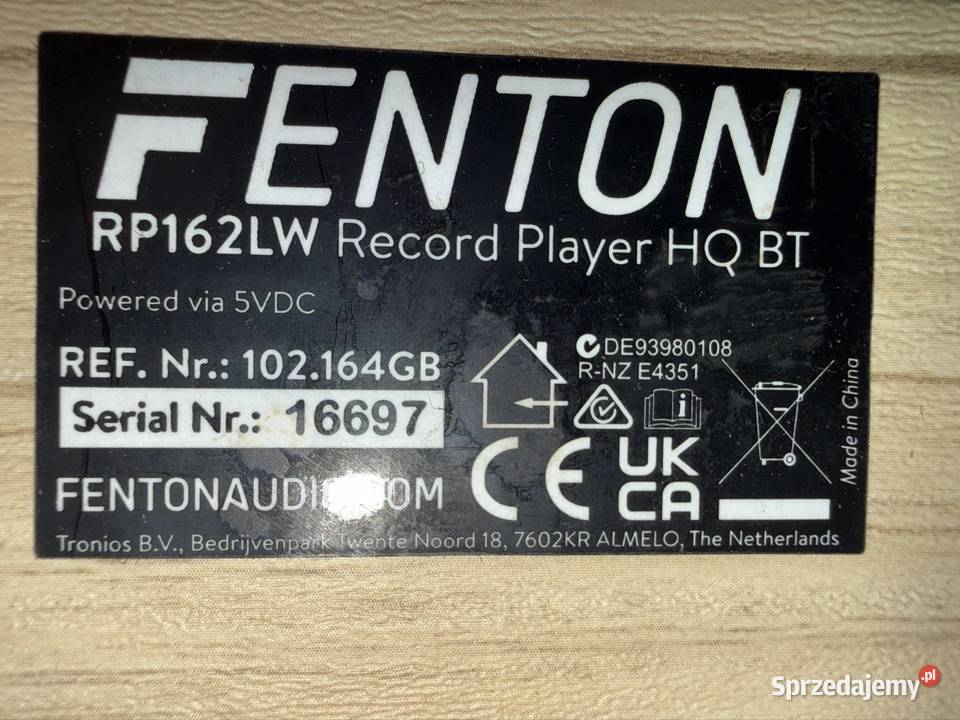 Okazja Gramofon Fenton RP162 BT Stan idealny Siedliszczki sprzedam