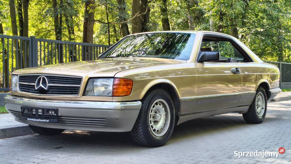 MERCEDESBENZ C126 380 SEC COUPE ZŁOTY METALIK Samochody osobowe Zgierz