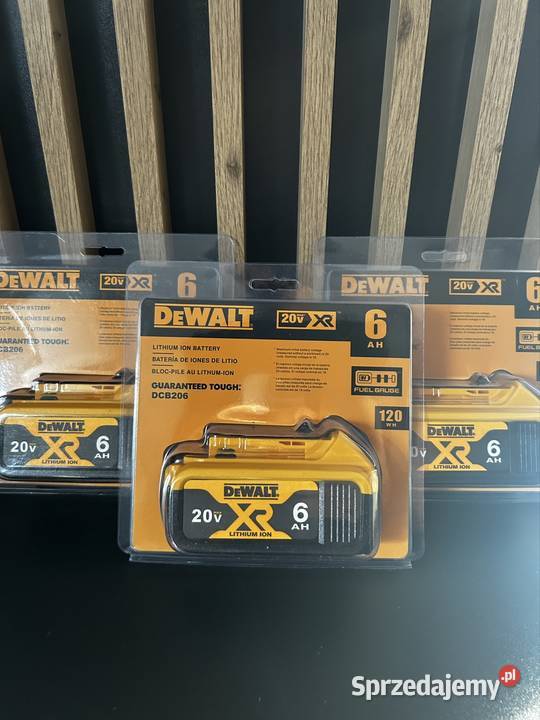 Orginalna bateria dewalt 20v 6 ah z kodem qr Radom