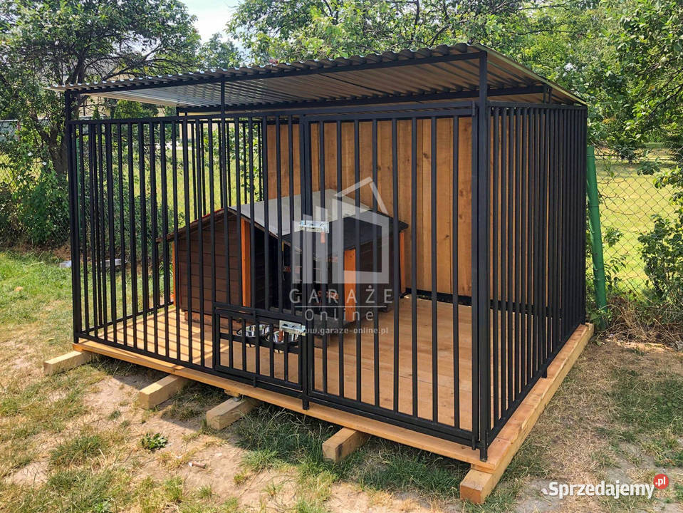 Kojec psów 3x2m drewniana podłoga Uchwyt na Szczecin