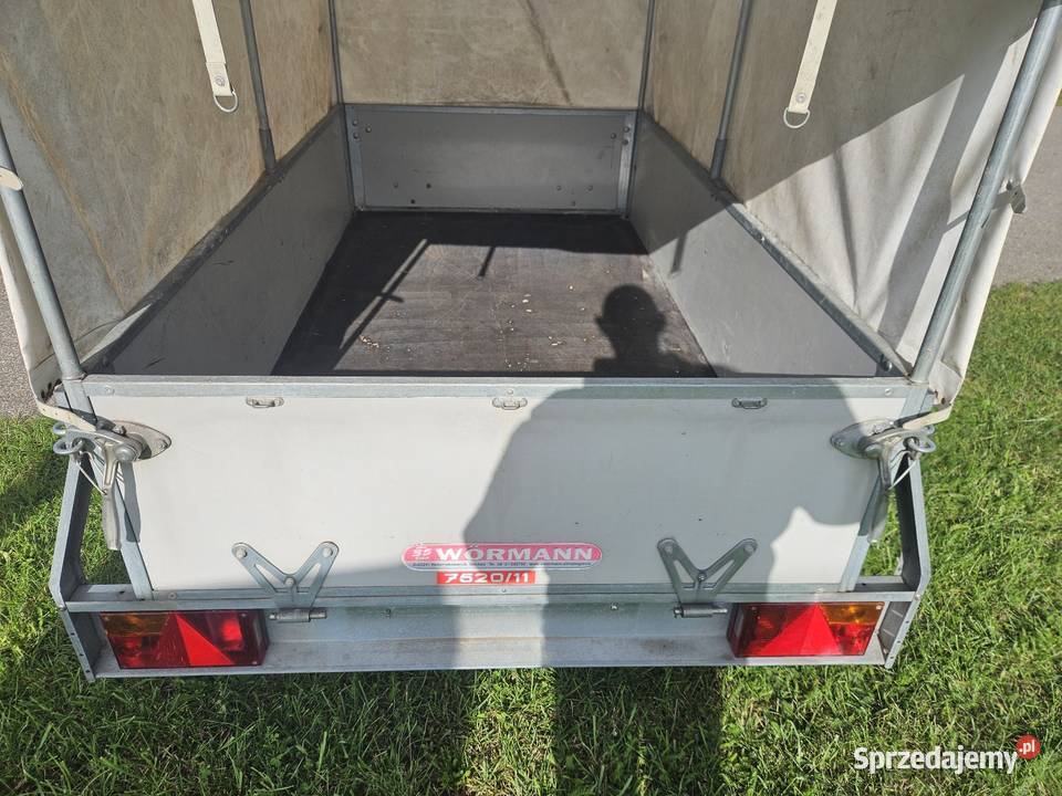 Sprzedam przyczepke lekką plandeka 750 Wormann 750kg opolskie Gosławice