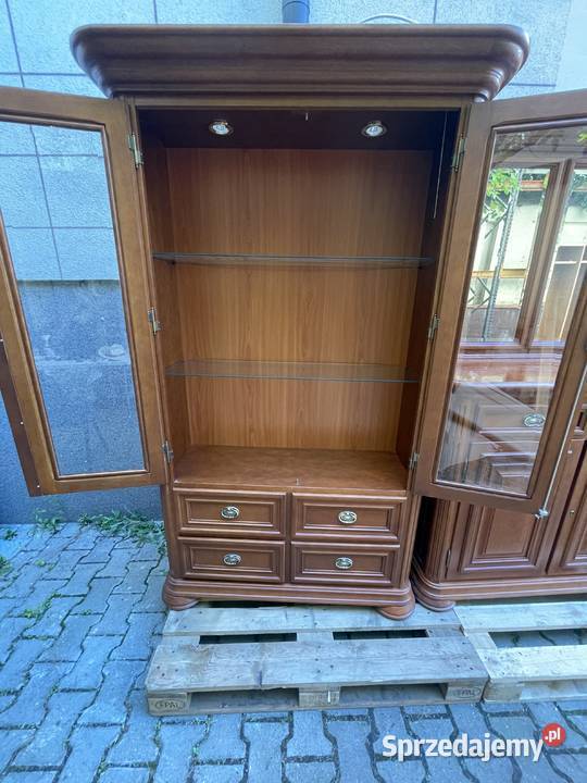 Zestaw mebli salonowych z litego drewna unikat Warszawa