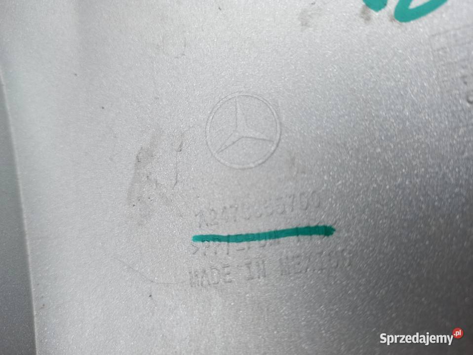 MERCEDES BKLASA W247 DOKŁADKA ZDERZAKA TYŁ Bieleń