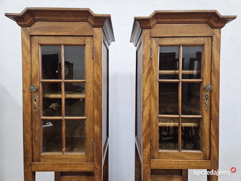 Wąska szafka witrynka słupek secesja Nowy Sącz