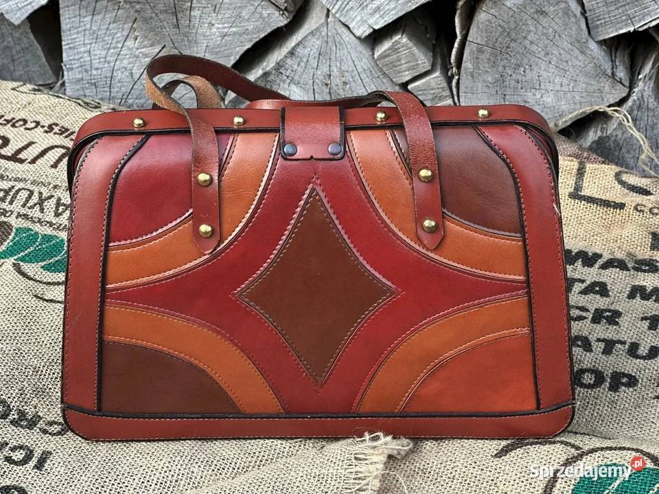 Patchworkowy Retro Kuferek Angielski Vintage Warszawa