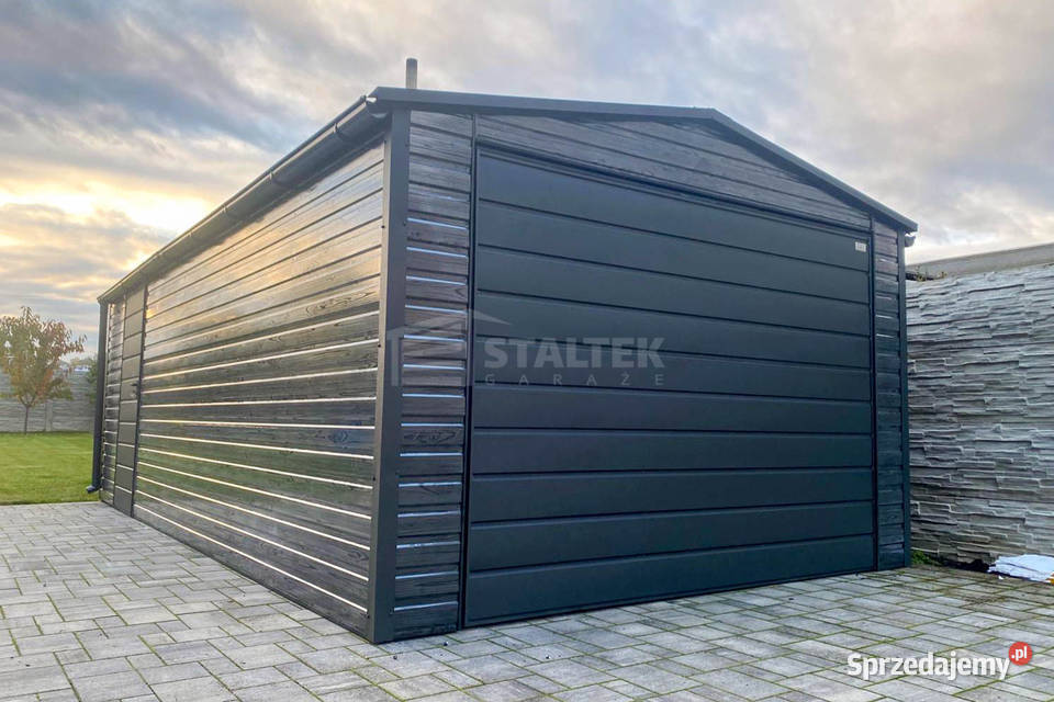 Garaz blaszany 4X7m brama drzwi sosna norweska Kołobrzeg sprzedam