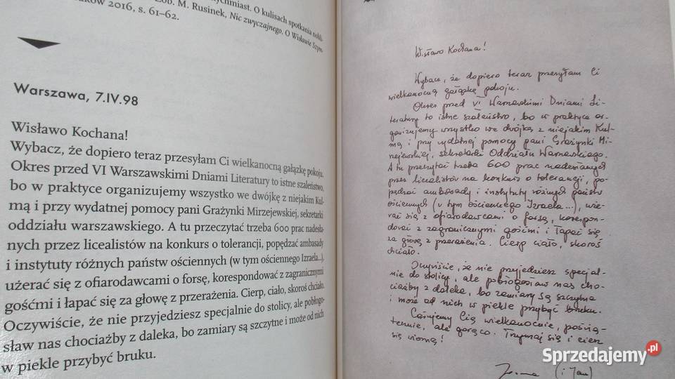 Tak wygląda prawdziwa poetka Listy Szymborska Łódź