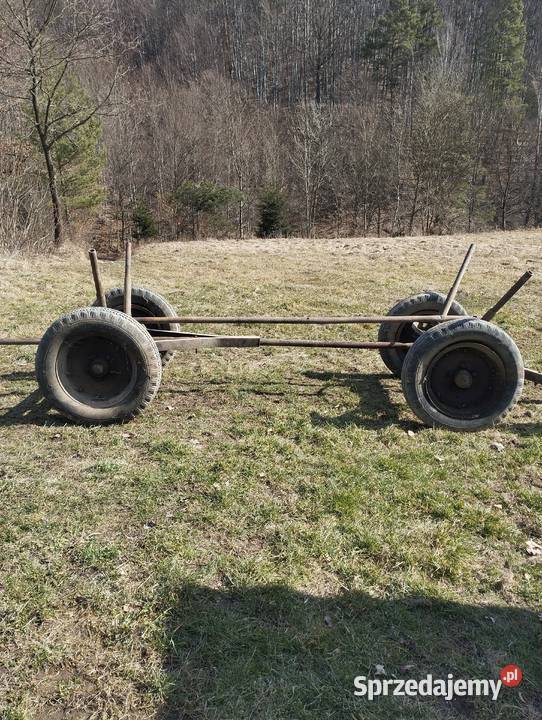 Wóz metalowy do transportu drzewa Wojakowa
