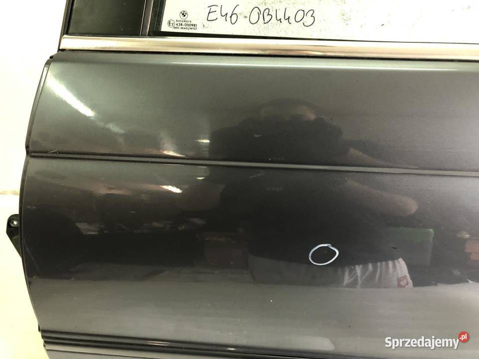 DRZWI KOMPLETNE LEWY TYŁ BMW E46 4007 SEDAN