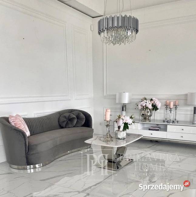 Ekskluzywna sofa glamour do salonu klasyczna Warszawa
