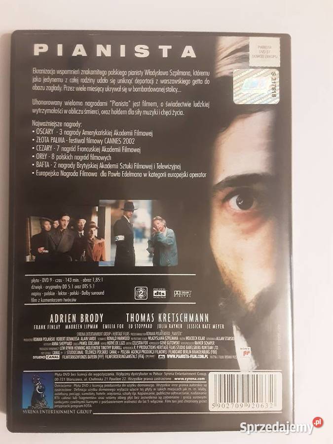 FILM DVD PIANISTA Szczecinek sprzedam