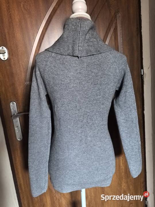 Sweter golf damski szary rozmiar uniwersalny Wrocław