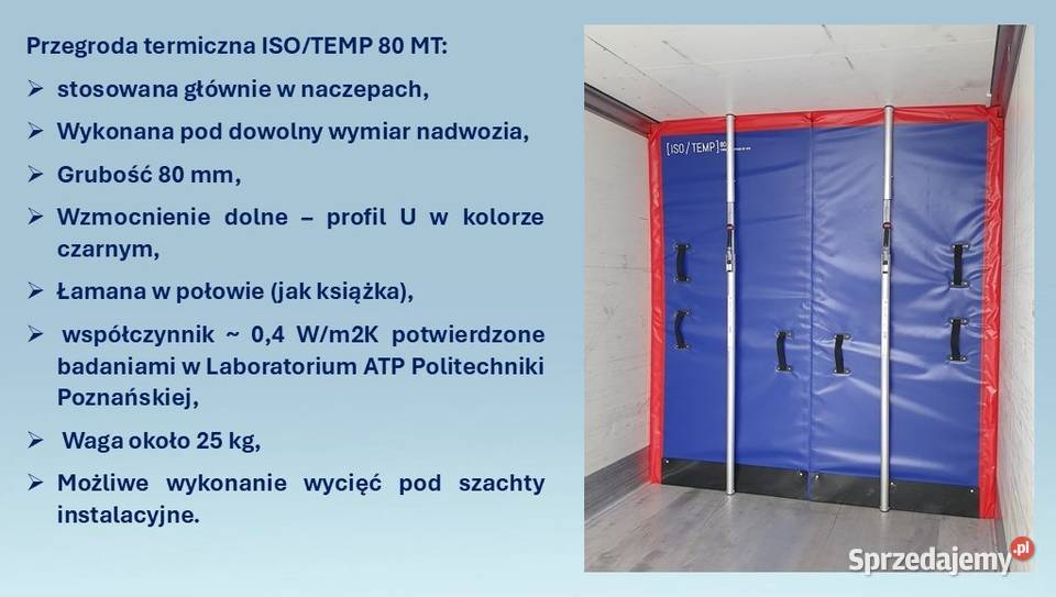 ISOTEMP Przegroda termiczna 80 MT Ściana Dąbrówka